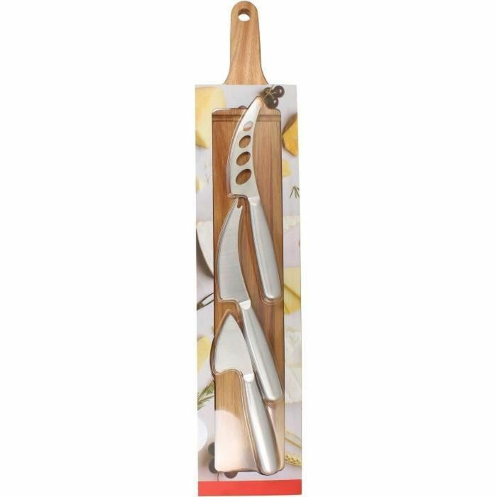 Menastyl Tabla de Cortar 5040079 MEN3256391023976 Rectangular Madera de Acacia con 3 Cuchillos para Queso de Acero Inoxidable 2 Menastyl Tabla de Cortar 5040079 MEN3256391023976 Rectangular Madera de Acacia con 3 Cuchillos para Queso de Acero Inoxidable 2