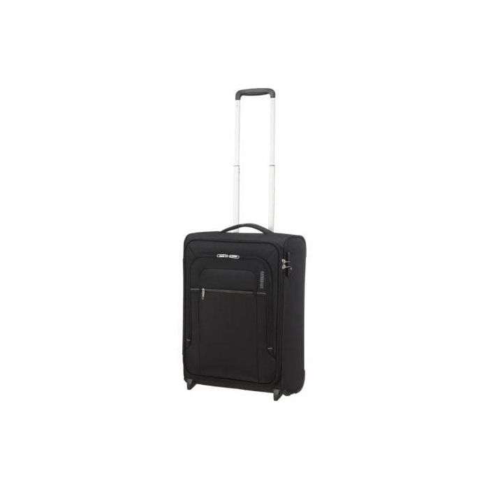 Maleta de Cabina American Tourister Crosstrack Upright 55cm/ 55x40x20cm/ 2 Ruedas/ Negro y Gris 4