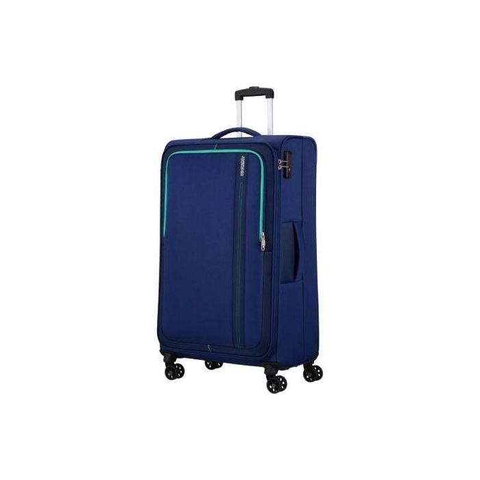 Maleta de Cabina American Tourister Sea Seeker Spinner 80cm/ 80x47.5x28.5cm/ 4 Ruedas/ Marino Combate 1