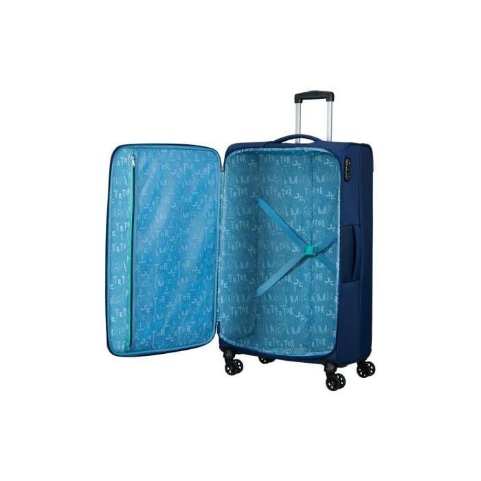 Maleta de Cabina American Tourister Sea Seeker Spinner 80cm/ 80x47.5x28.5cm/ 4 Ruedas/ Marino Combate 2