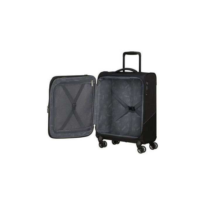 Maleta de Cabina American Tourister SummerRide Spinner 55cm/ 55x40x23cm/ 4 Ruedas/ Negro 2