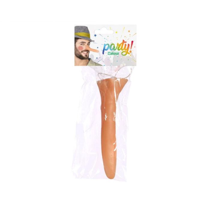 Nariz Larga Postiza Color Carne para Disfraz Cómico de Adulto - Accesorio para Carnaval, Teatro 1