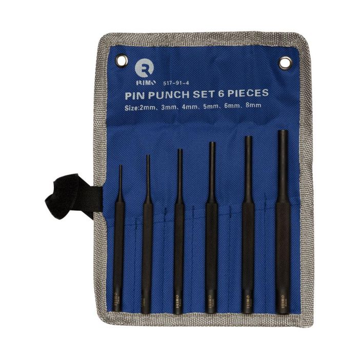 Irimo 517-91-4 Juego 6 Botadores Cilíndricos Largos 2, 3, 4, 5, 6, 8 mm en Estuche 1