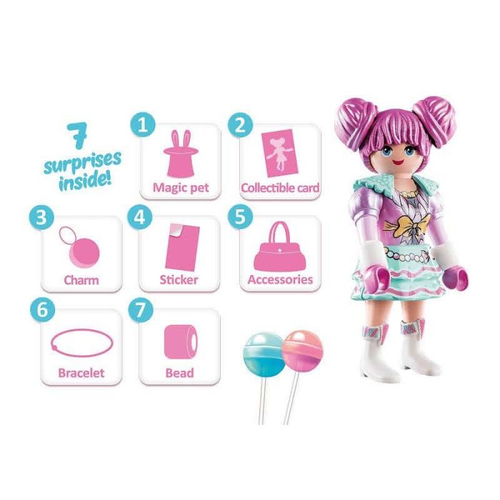 Playmobil Rosalee Everdreamerz Rosalee Candy World Figura con 7 Sorpresas, Juguete Recomendado para Mayores de 7 Años 1