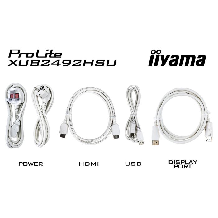 iiyama XUB2492HSU-W6 61cm/24" (1920x1080) FHD IPS 100Hz 0,4ms HDMI DP Pivot Speaker Blanco 3 iiyama XUB2492HSU-W6 61cm/24" (1920x1080) FHD IPS 100Hz 0,4ms HDMI DP Pivot Speaker Blanco 3