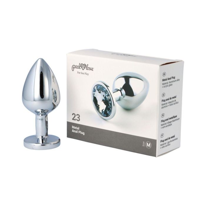 Plug Anal Pick&Love Nº 23 Plateado (8,3 cm) 1 Plug Anal Pick&Love Nº 23 Plateado (8,3 cm) 1