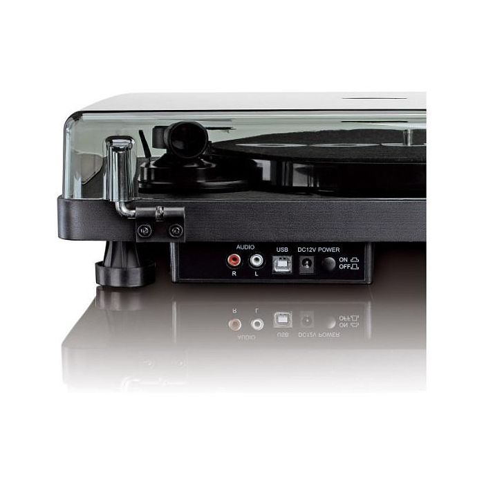 Lenco L-30BK - Tocadiscos de tracción por correa semiautomático, 33/45 RPM, con salida USB y amplificador integrado, color negro 5 Lenco L-30BK - Tocadiscos de tracción por correa semiautomático, 33/45 RPM, con salida USB y amplificador integrado, color negro 5