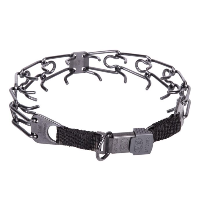 Hs Sprenger Collar Entrenamiento Perro Acero Inoxidable Negro Cierre ClicLock 2.25x40 cm hasta 20 kg 3 Hs Sprenger Collar Entrenamiento Perro Acero Inoxidable Negro Cierre ClicLock 2.25x40 cm hasta 20 kg 3