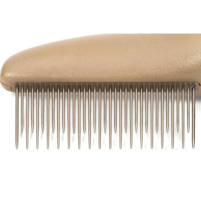 Gloria Peine para Perro Grande, Púas de Doble Altura: Separadas para Desenredar y Juntas para Peinar. Plástico y Acero Inoxidable 1 Gloria Peine para Perro Grande, Púas de Doble Altura: Separadas para Desenredar y Juntas para Peinar. Plástico y Acero Inoxidable 1