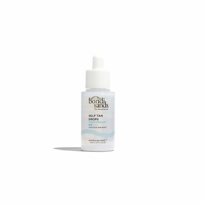 Bondi Sands Self Tan Drops Light-Medium 30ml Gotas Auto-bronceadoras Faciales y Corporales Dermatológicamente Probadas