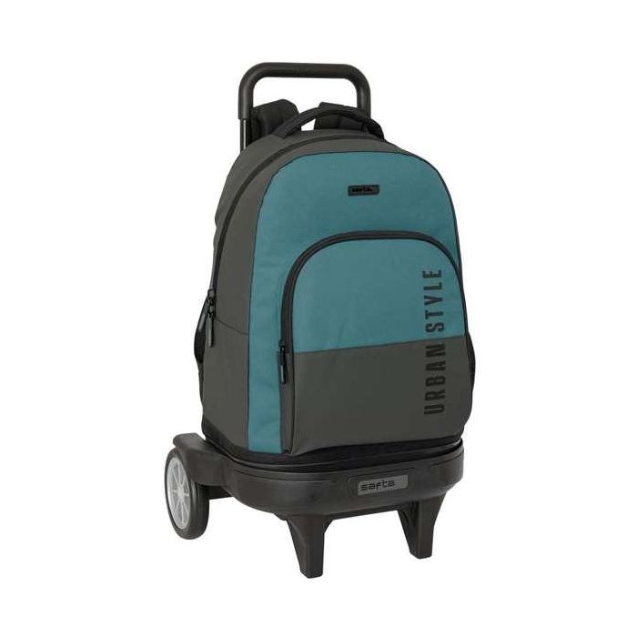 Safta Mochila Escolar Grande con Ruedas Compacta Evolutiva Extensible Urban Style 33x45x22 cm para Niños +3 Años Safta Mochila Escolar Grande con Ruedas Compacta Evolutiva Extensible Urban Style 33x45x22 cm para Niños +3 Años