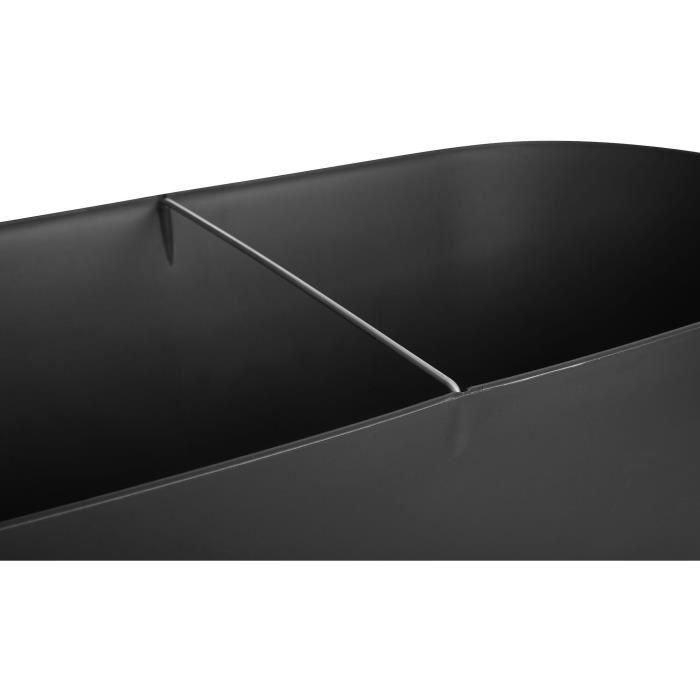 Greenville Oval Planter - Plastic - con ruedas - Ø60 - Negro 3