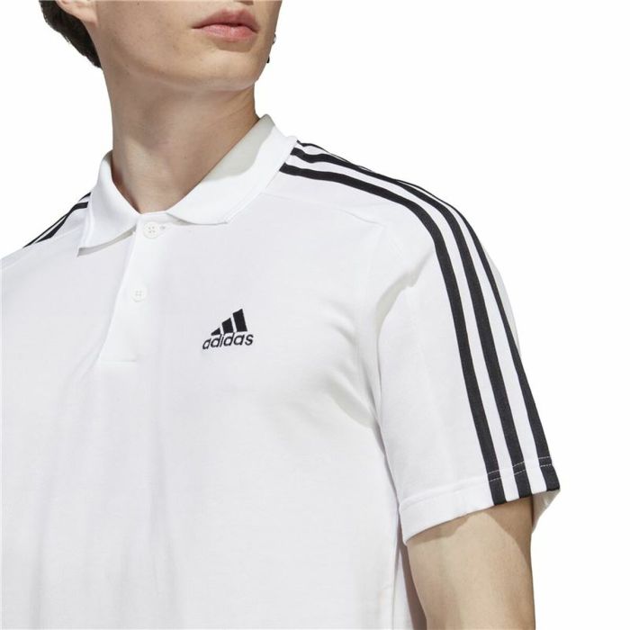 Polo de Manga Corta Hombre Adidas Essentials Blanco XL 2 Polo de Manga Corta Hombre Adidas Essentials Blanco XL 2
