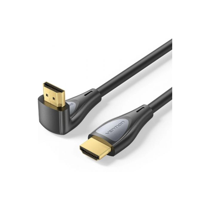 Cable HDMI 2.0 4K Acodado Vention ALQBF/ HDMI Macho - HDMI Macho/ 1m/ Negro 0 Cable HDMI 2.0 4K Acodado Vention ALQBF/ HDMI Macho - HDMI Macho/ 1m/ Negro 0