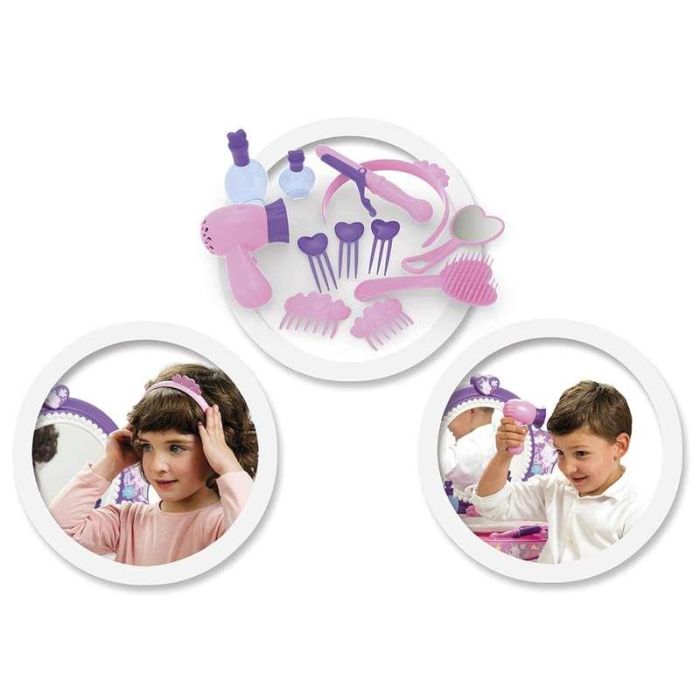 Chicos Tocador de Juguete Topstar con Taburete, Luces y 12 accesorios. Medidas 51x56x85 cm. Ideal para 3 a 5 años 4