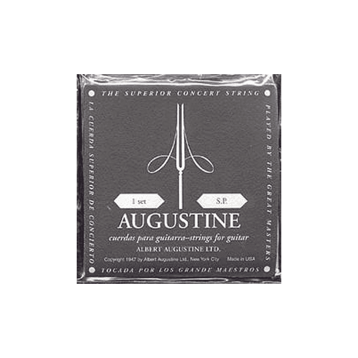 Augustine Cuerdas Clásica Nylon Crystal Entorchado Plata - Tensión Baja