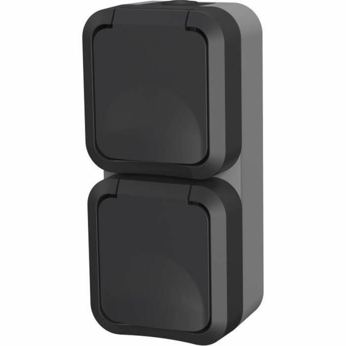QUARX AUC1695830543440 Toma de Corriente Doble Aqua Pro Exterior Vertical IP55 250V 16A QUARX AUC1695830543440 Toma de Corriente Doble Aqua Pro Exterior Vertical IP55 250V 16A