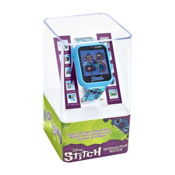 Kids Euroswan Reloj Interactivo Stitch con Cámara, Grabadora y Juegos. Edad Mínima Recomendada 3 Años. Dimensiones 12x8x8 cm 1 Kids Euroswan Reloj Interactivo Stitch con Cámara, Grabadora y Juegos. Edad Mínima Recomendada 3 Años. Dimensiones 12x8x8 cm 1