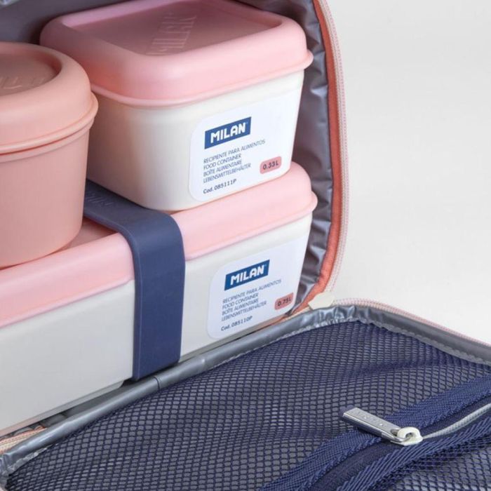 Milán Bolsa isotérmica porta alimentos con 3 recipientes 3,5 l, rosa, serie 1918 2 Milán Bolsa isotérmica porta alimentos con 3 recipientes 3,5 l, rosa, serie 1918 2