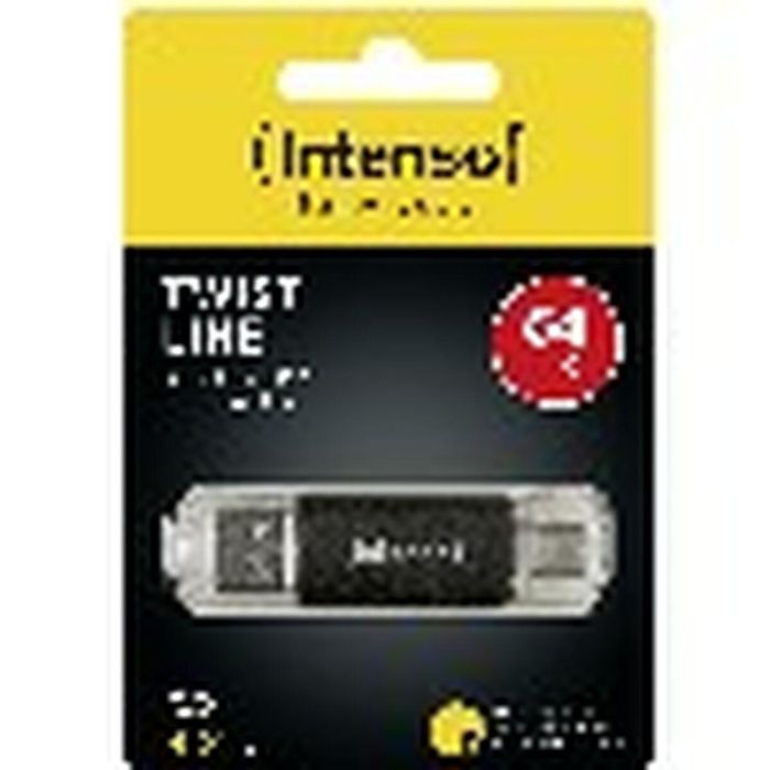 Intenso Memoria USB 3.2 64GB Twist Line A+C, Aluminio, Hasta 70 MB/s 15 Intenso Memoria USB 3.2 64GB Twist Line A+C, Aluminio, Hasta 70 MB/s 15