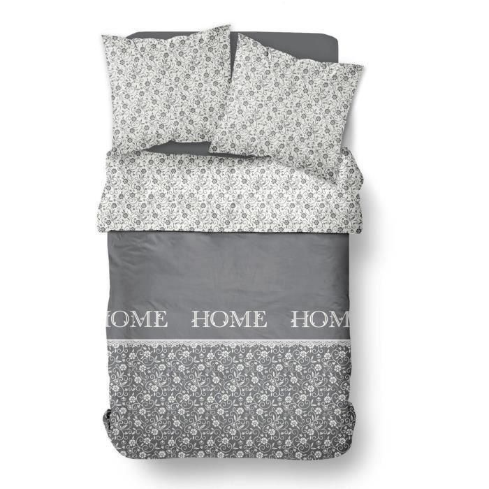 Today TOD1700217739031 Funda nórdica CHARME Chambray Gris oscuro Capucine 260 x 240 cm 3