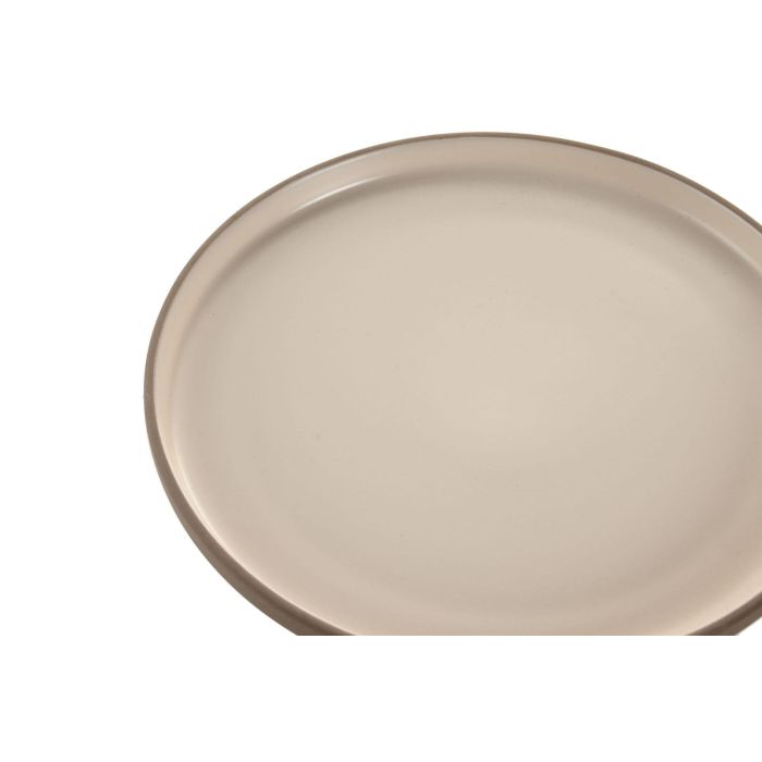 Plato Basicos DKD Home Decor Beige 26 x 2.7 x 26 cm (6 Unidades) 2 Plato Basicos DKD Home Decor Beige 26 x 2.7 x 26 cm (6 Unidades) 2