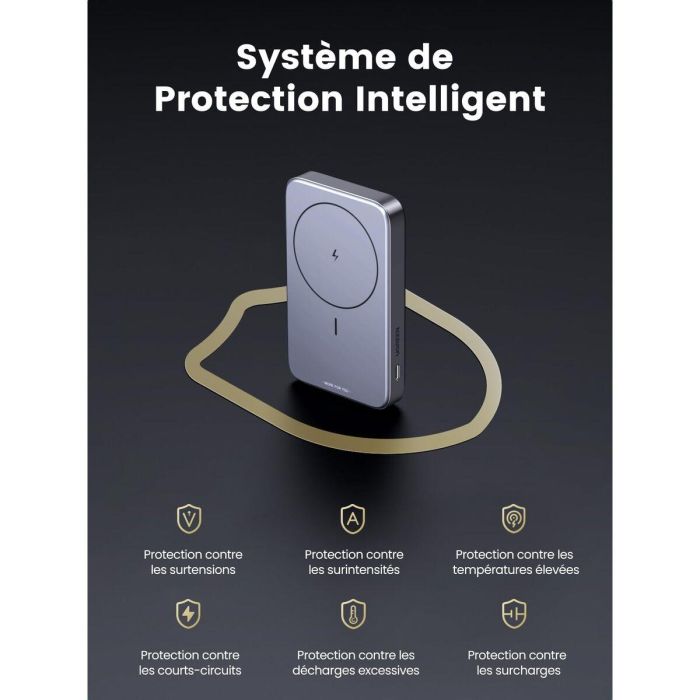 Powerbank Ugreen 15086 Gris 10000 mAh 1