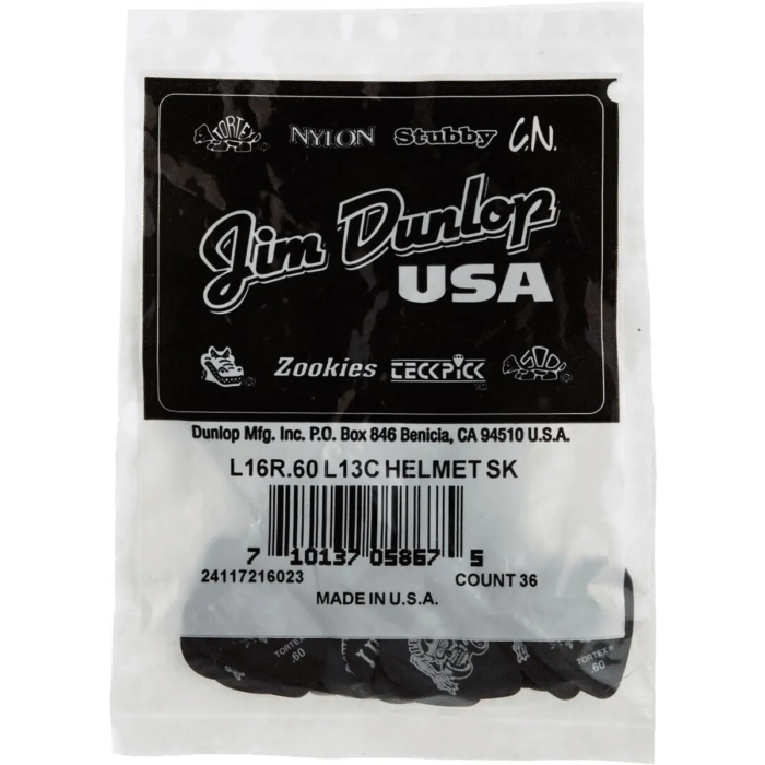 Dunlop Púas Lucky 13 Series Iii Helmet Skull - 1,00 Mm (Pack 36) 2