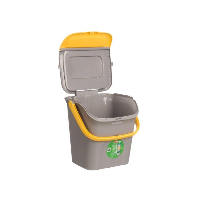 Cubo Basura 28L Apilable Ecoway Amarillo Stefanplast 38X41CM (6 Unidades) 2 Cubo Basura 28L Apilable Ecoway Amarillo Stefanplast 38X41CM (6 Unidades) 2