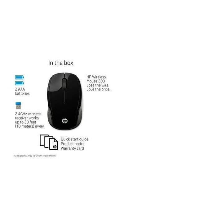 HP 200 Wireless Mouse, Económico Ambidextro, Diseño Ergonómico y Contorneado para Ambas Manos, Libertad de Movimiento Inalámbrica. 9 HP 200 Wireless Mouse, Económico Ambidextro, Diseño Ergonómico y Contorneado para Ambas Manos, Libertad de Movimiento Inalámbrica. 9