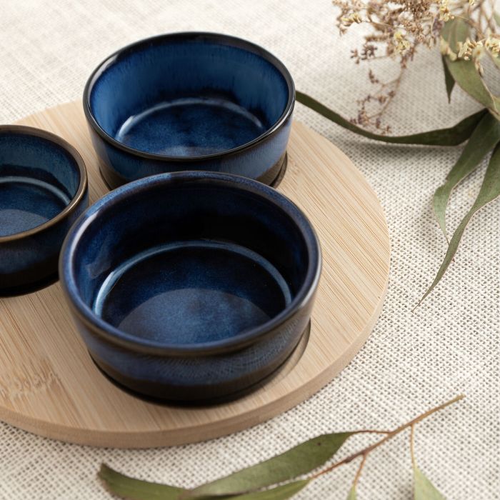 Set de Aperitivo Bidasoa Moana Multicolor Cerámica 20 x 4,5 cm 4 Piezas (12 Unidades)