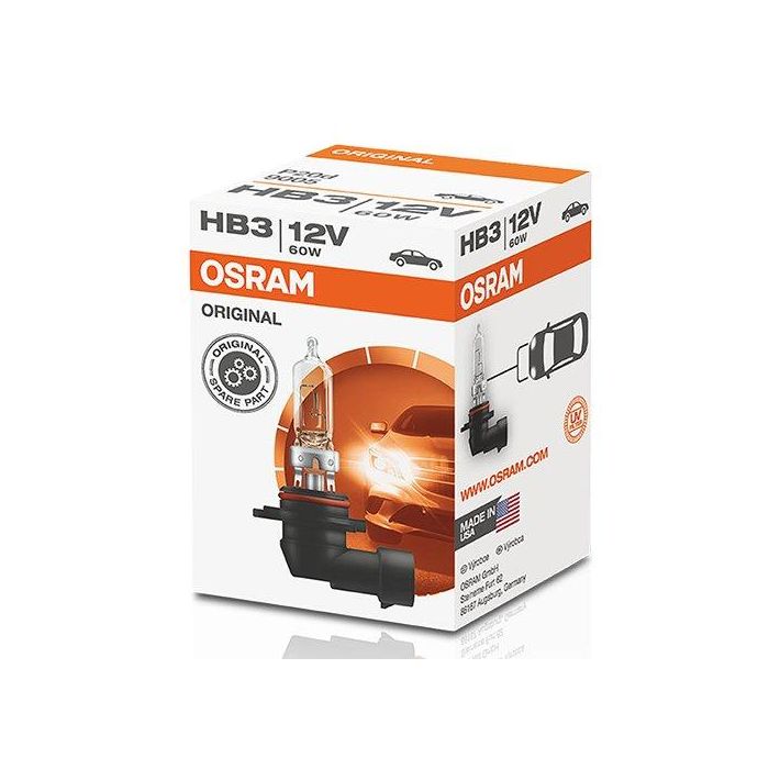 OSRAM ORIGINAL OS9005 9005 Bombilla Halógena HB3 P20d 12V 60W 3200K 1860 Lúmenes para Faros Delanteros 0 OSRAM ORIGINAL OS9005 9005 Bombilla Halógena HB3 P20d 12V 60W 3200K 1860 Lúmenes para Faros Delanteros 0