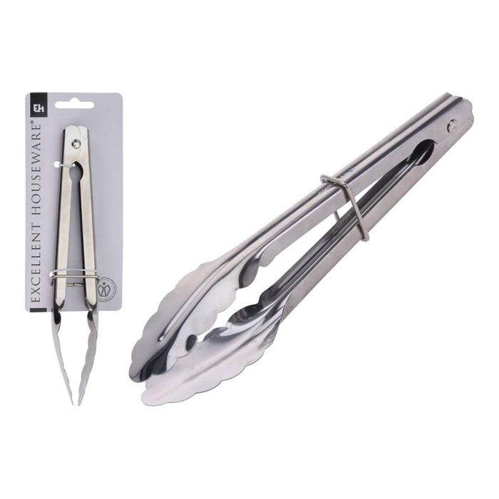 Excellent Houseware Pinzas para hielo de acero inoxidable 24cm Doméstica/profesional