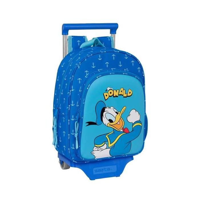 Mochila Escolar con Ruedas Donald Azul 26 x 34 x 11 cm
