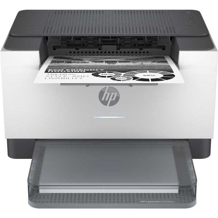 HP LaserJet M209dw Impresora Láser Monocromo WiFi Doble Cara Automática (Dúplex) 29ppm Rápida Compacta para Oficina/Hogar Blanca