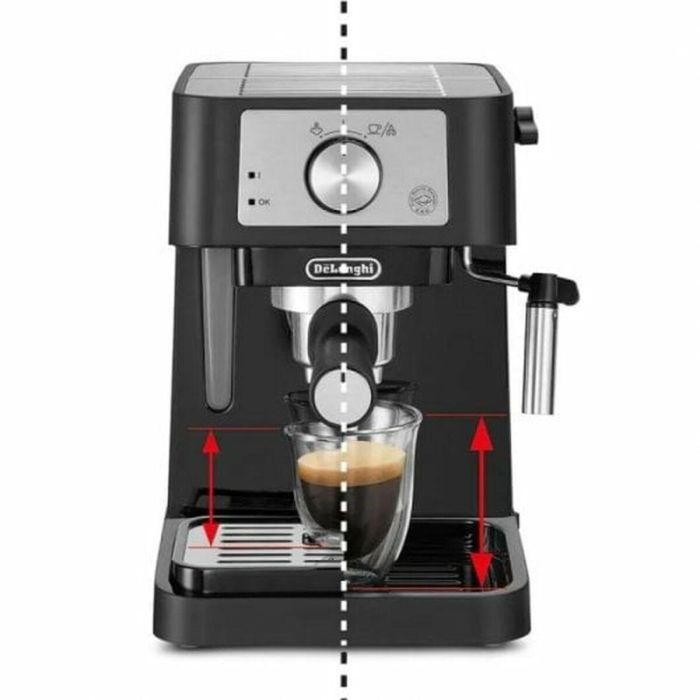 Cafetera Express de Brazo DeLonghi Stilosa Premium EC260.BK 1 L 15 bar 1100 W Negro 2