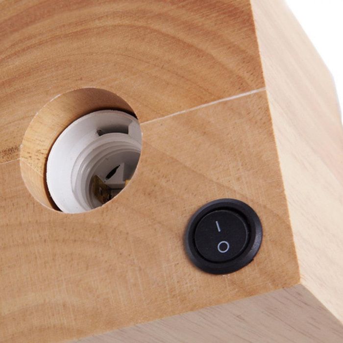 Lámpara de Mesa Cube Cuadrada para Mesa o Mueble, compatible Bombilla E27 Vintage. Ideal Hogar y Negocio AOE-WB2 3 Lámpara de Mesa Cube Cuadrada para Mesa o Mueble, compatible Bombilla E27 Vintage. Ideal Hogar y Negocio AOE-WB2 3