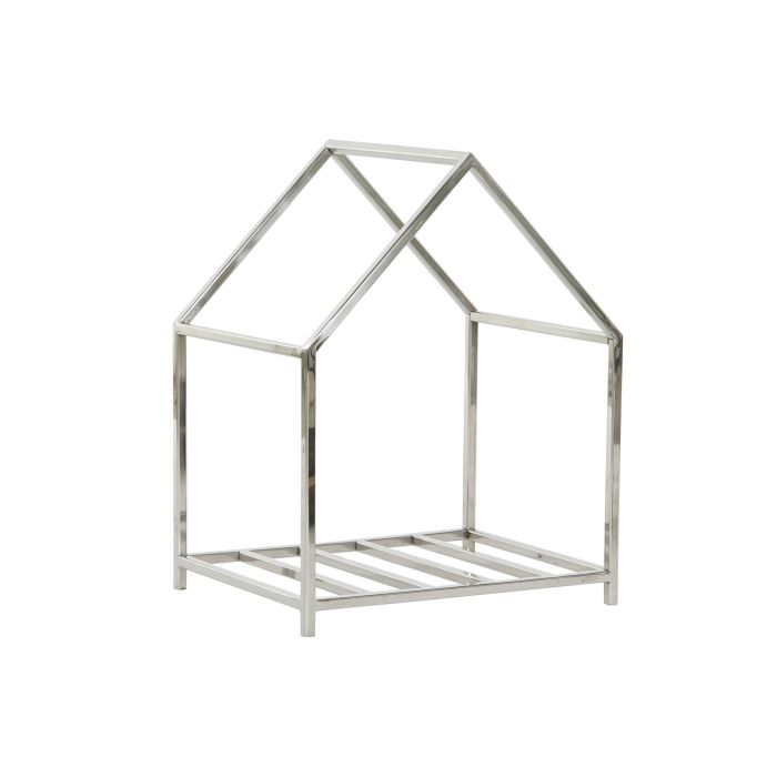 DKD Home Decor Leñera Moderno Inox Plateado 40 x 30 x 50 cm 4 DKD Home Decor Leñera Moderno Inox Plateado 40 x 30 x 50 cm 4