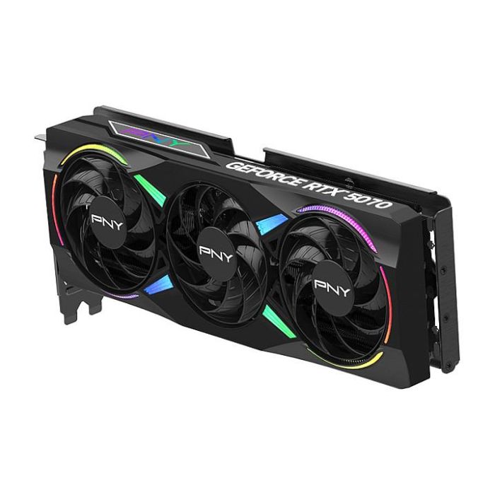 PNY GeForce RTX 5070 12GB GDDR7 VERTO ARGB OC Triple Fan Tarjeta Gráfica 9