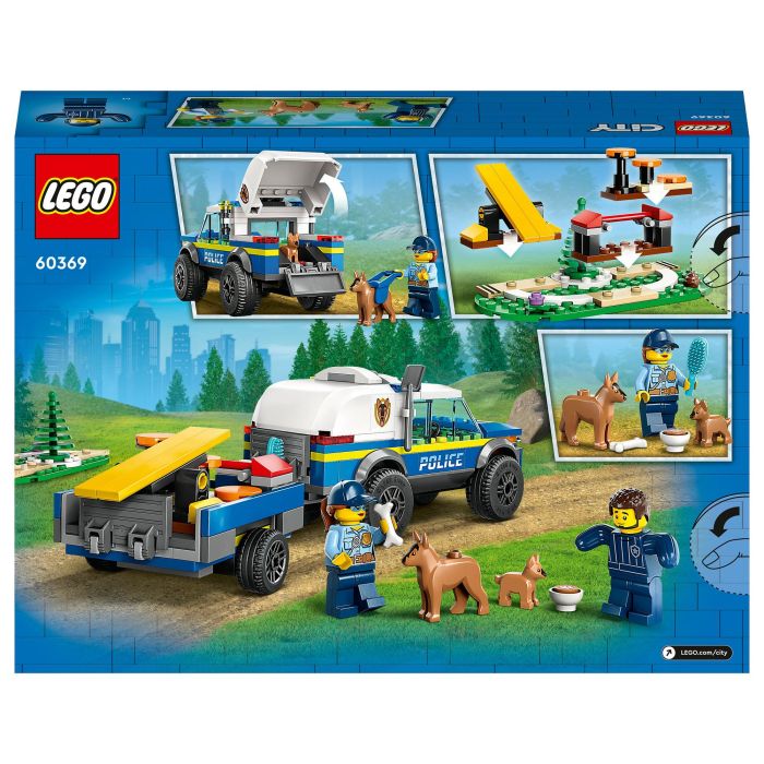 LEGO City Entrenamiento Móvil para Perros Policía, Juego Construcción 197 Piezas, Edad 5+
