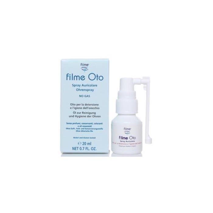 Filme Oto Auricular Detersión del Oído Spray 20ml - Previene y Elimina Tapones de Cerumen para Niños y Adultos