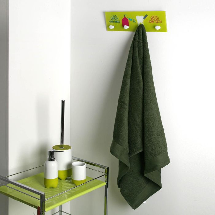 Perchero Wash & Brush Verde Versa 3X12CM 3 Perchero Wash & Brush Verde Versa 3X12CM 3