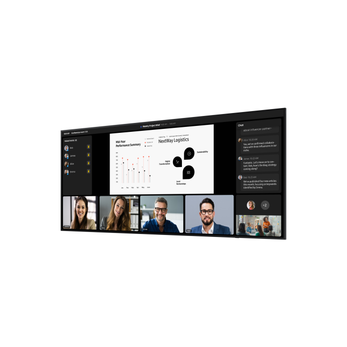 Samsung LH105QPD5BGXEN Pantalla 105" 5K Ultra HD 500 cd/m² Wifi Negro Tizen 7.0 24/7 3