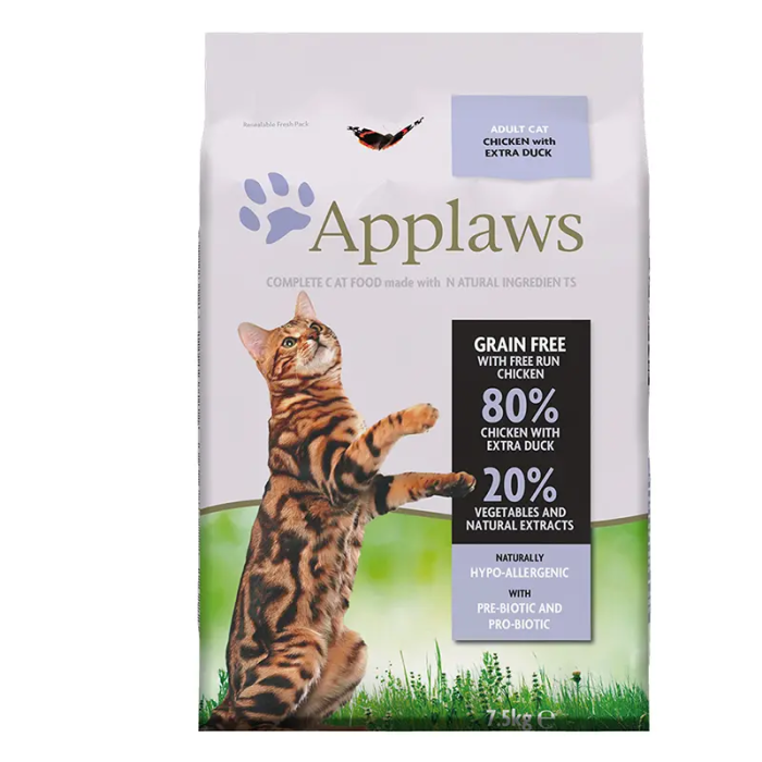Applaws Cat Dry Adulto Pollo Y Pato 7,5 kg