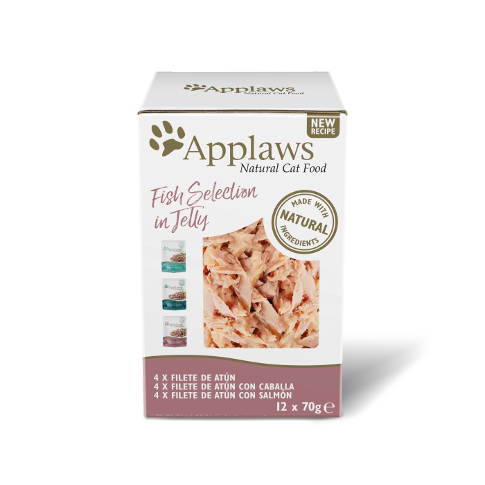 Applaws Cat Sobre Selec Pescado Gelatina Multi 12x70 gr