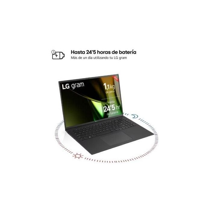 LG Gram 16Z90S-G.AD89B ordenador portatil Intel Core Ultra 7 155H Portátil 40,6 cm (16") WQXGA 32 GB LPDDR5-SDRAM 1 TB SSD Wi-Fi 6E (802.11ax) Windows 11 Home Negro 2 LG Gram 16Z90S-G.AD89B ordenador portatil Intel Core Ultra 7 155H Portátil 40,6 cm (16") WQXGA 32 GB LPDDR5-SDRAM 1 TB SSD Wi-Fi 6E (802.11ax) Windows 11 Home Negro 2