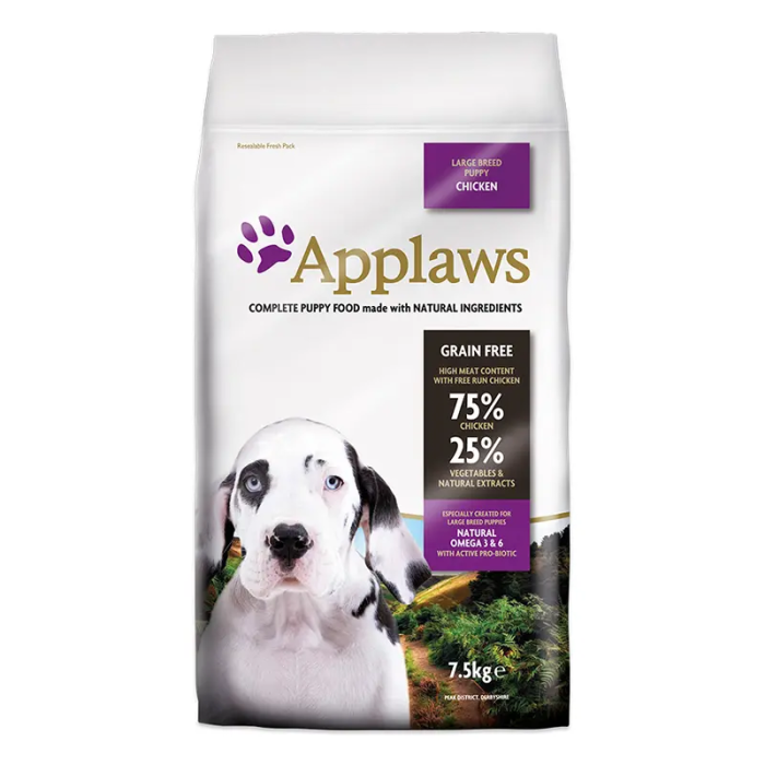 Applaws Dog Dry Puppy Razas Grandes Pollo 7,5 kg