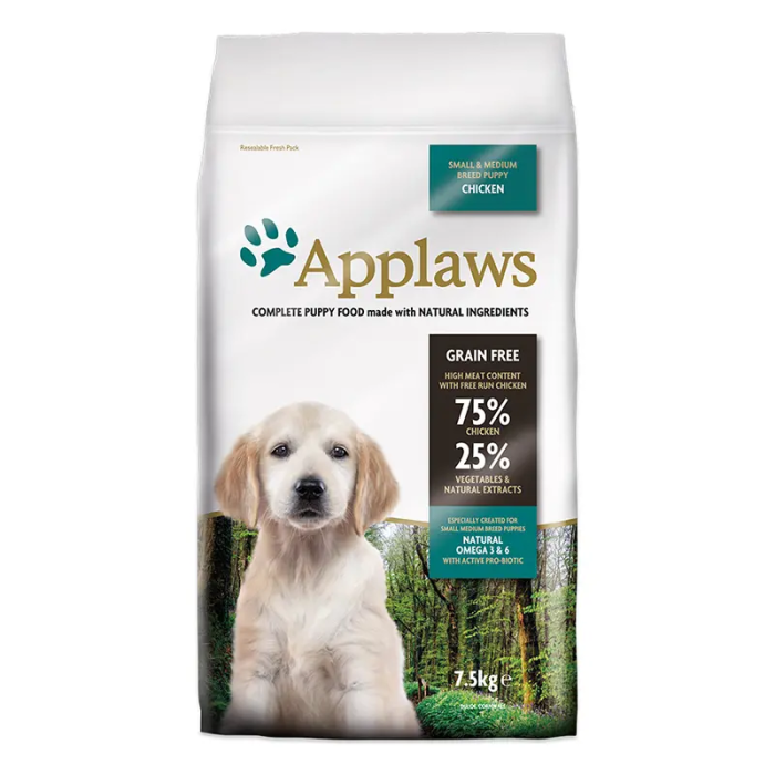 Applaws Dog Dry Puppy Razas Pequeñas Y Medianas Pollo 7,5 kg