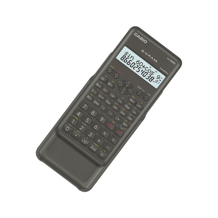 Casio Calculadora Cientifica Negra 12 Y 10+2 Dígitos 240 Funciones Fx-82Ms-2 1