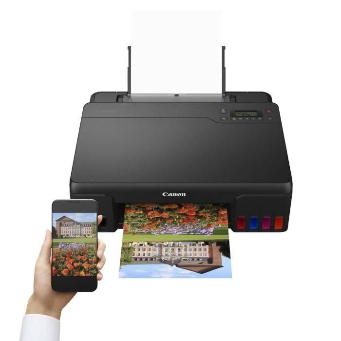 Canon 4621C006 Impresora Fotográfica Inyección de Tinta PIXMA G550 MegaTank WiFi, 6 Tintas Rellenables, A4 sin Bordes, Negra 1 Canon 4621C006 Impresora Fotográfica Inyección de Tinta PIXMA G550 MegaTank WiFi, 6 Tintas Rellenables, A4 sin Bordes, Negra 1